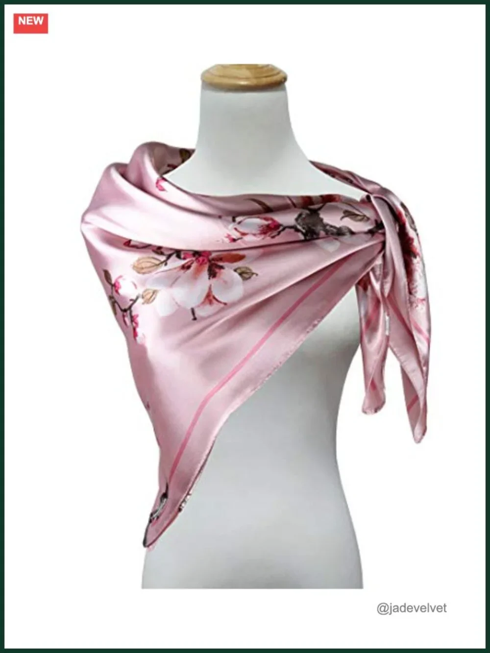 Silk Feel Satin Head Scarf for Women – 35x35 in, Hair Wrap, Bandana, Neck Scarf